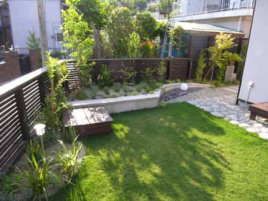 ブルーベリー,ジューンベリー,オリーブ,ハーブの庭3