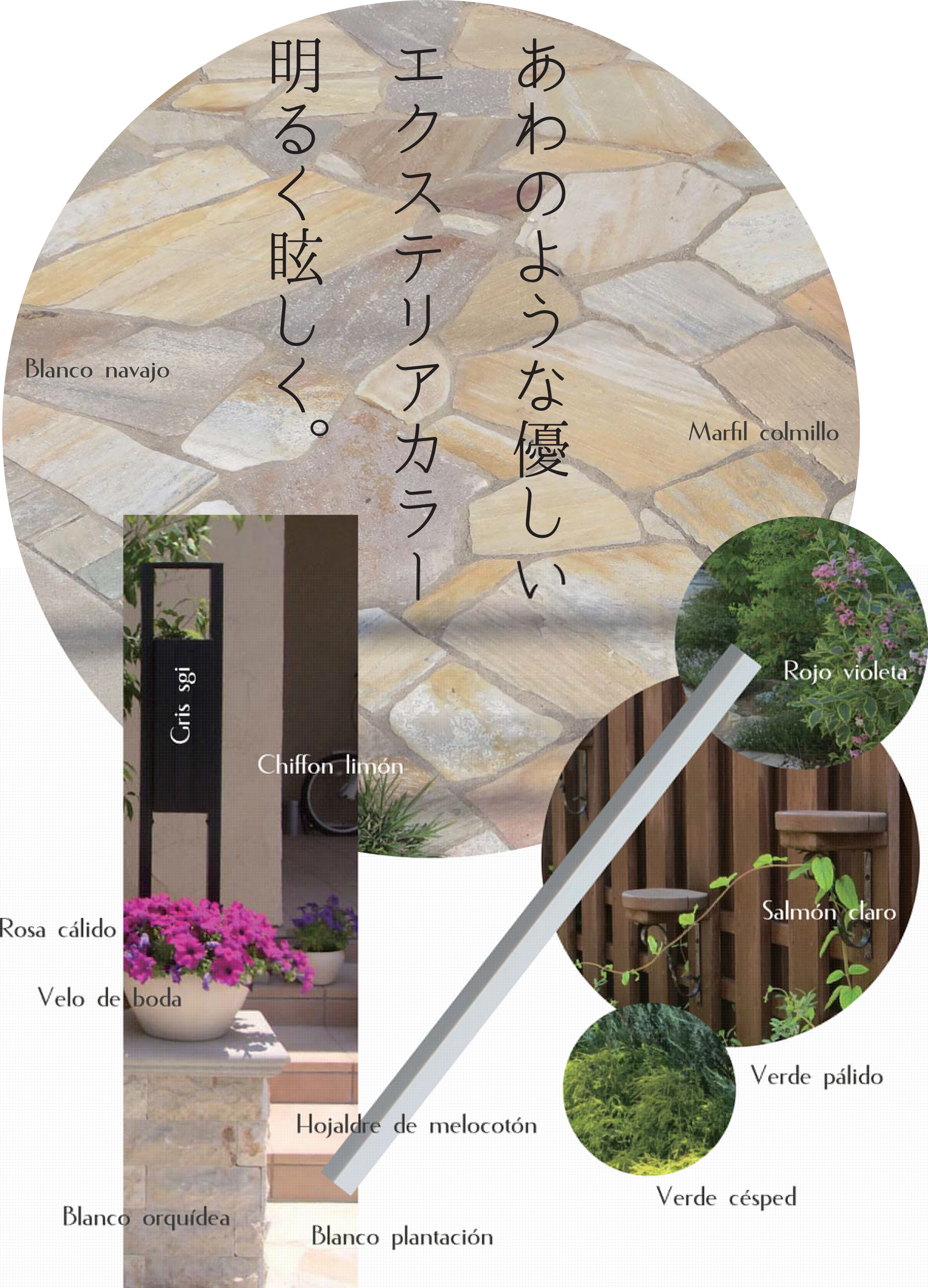 あわのような優しいエクステリアカラー。明るく眩しく。