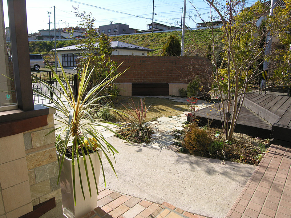 ガーデンルームからの眺め