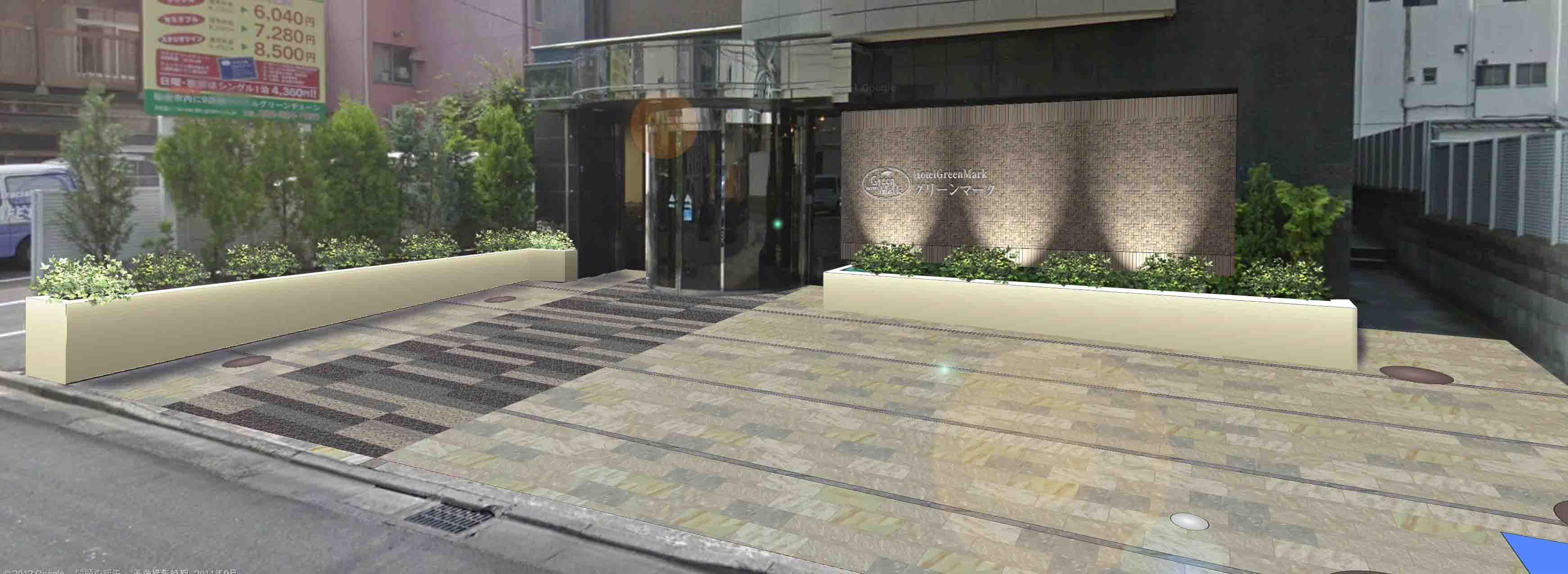 ホテルエントランス・駐車場