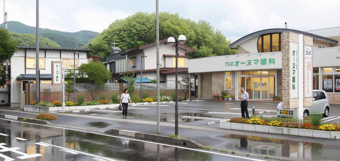 クリニック外構工事、駐車場.施工例