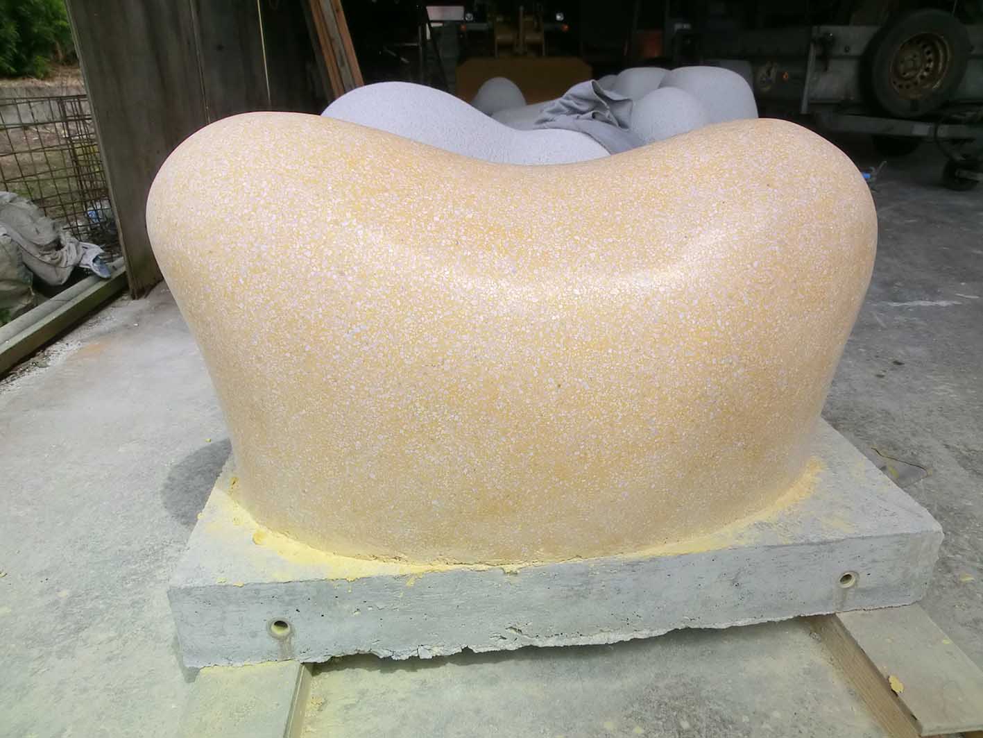 モルタル造形・研ぎ出し仕上げ