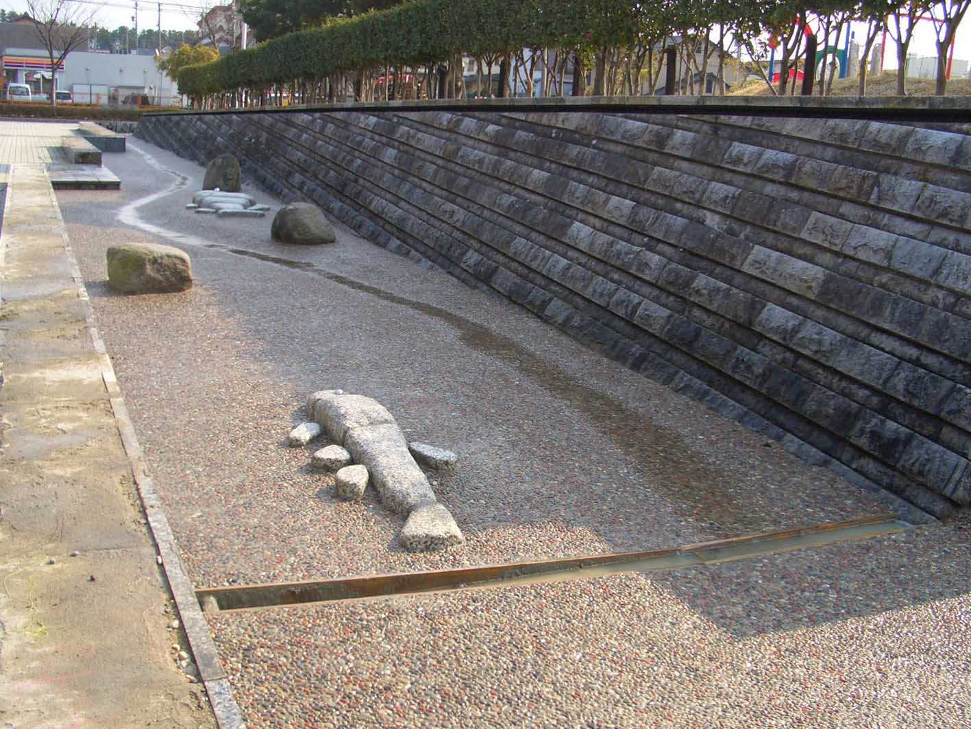 玉砂利洗出し仕上げ2