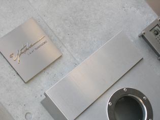 仙台,おすすめポスト、ステンレス表札