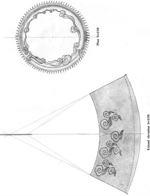 デザイン飯沼伸久エクステリア＆ガーデンデザインフランス手書き図面3