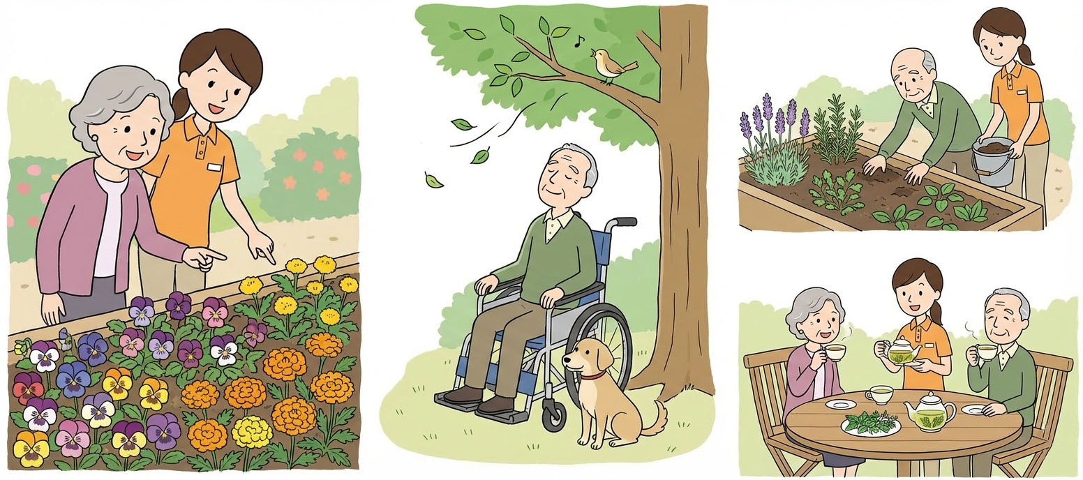 ガーデンセラピーで潤う